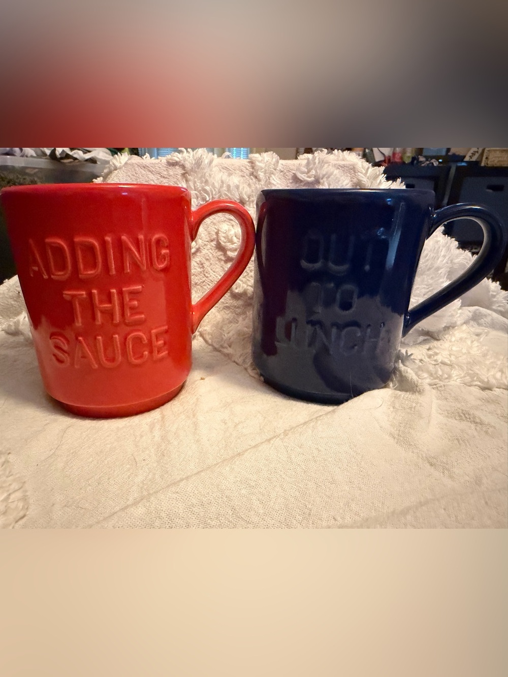 Kate Spade Lenox “Out to Lunch” and “Adding the Spice” mugs